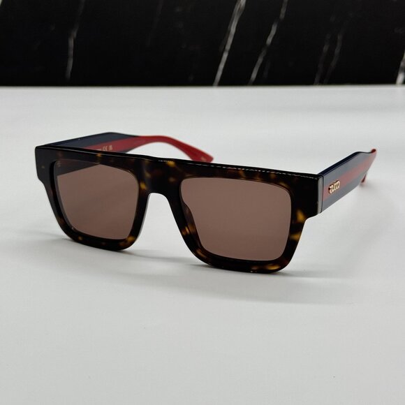 NEW GUCCI GG1868S 002 HAVANA BLUE RED UNISEX SUNGLASSES GUCCI main image 10